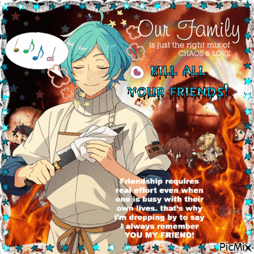 a poster that says our family is just the right mix of chaos love
