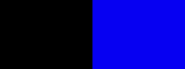 a black and blue background with a yellow circle on the right