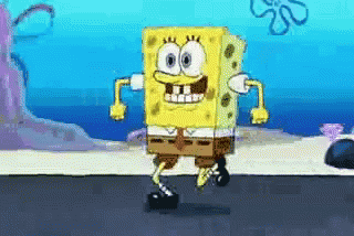 Spongebob Exited GIF - Spongebob Exited Walking GIFs