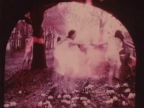 Old Fashion Pagan Girls Dancing GIF - Dancing Pagan Ritual GIFs