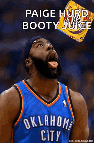 a basketball player in an oklahoma city jersey throws a box of cheetos into the air