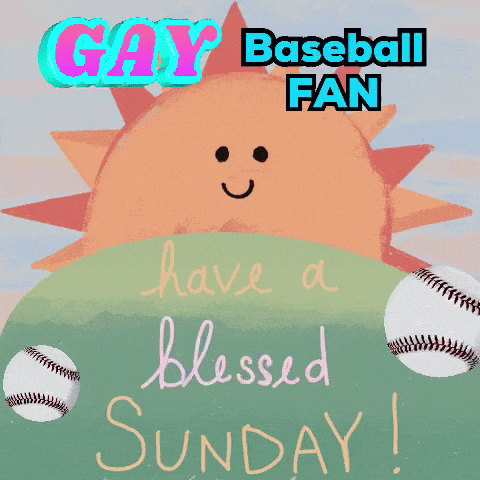 a baseball fan wishes a blessed sunday