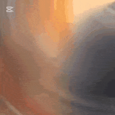 a blurred image of a person 's face with the number 8 on the bottom