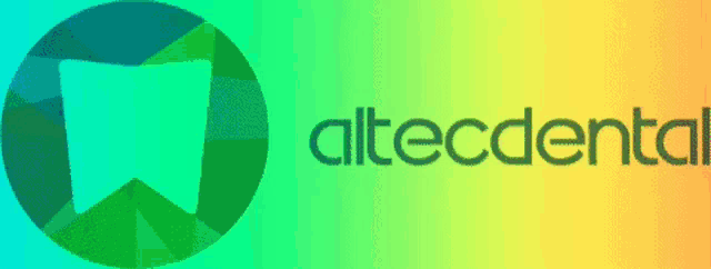 a logo for altecdental with a tooth in a green circle