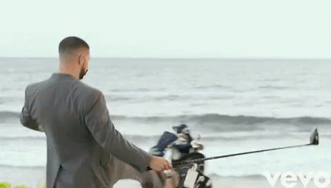 Drake Golfing GIF - Drake Golfing Golfing On The Beach GIFs