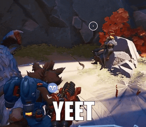 a screenshot of a video game with the word yeet on the bottom