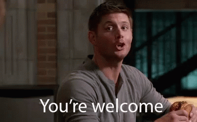 Yourewelcome GIF - Thank God Yourewelcome Supernatural GIFs