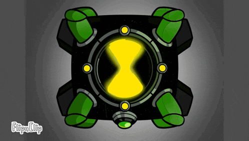 a cartoon drawing of a watch with the words flipa clip below it
