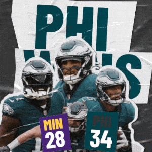 Philadelphia Eagles (34) Vs. Minnesota Vikings (28) Post Game GIF - Nfl National Football League Football League GIFs