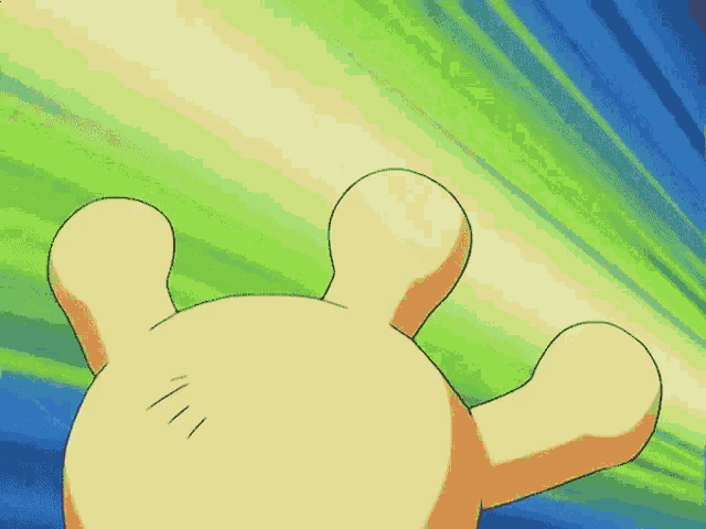 a yellow cartoon character with a purple tongue sticking out of it