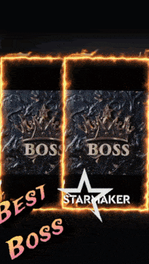 a poster for the best boss starmaker