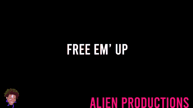 a black background with the words free the aliens