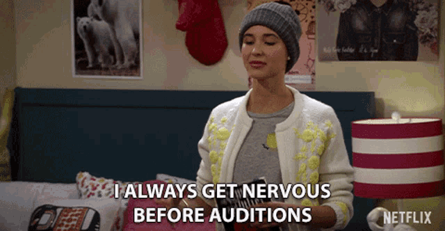 I Always Get Nervous Before Auditions Isabel May GIF - I Always Get Nervous Before Auditions Isabel May Katie Cooper GIFs