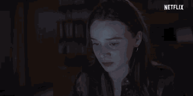 Shocked Luna Wedler GIF