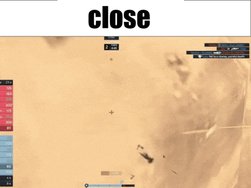 a screenshot of a video game with the word close on the top