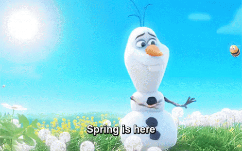 Olaf Has The Right Idea GIF - Olaf Frozen Spring Is Here GIFs