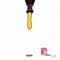 a pink heart on a white background