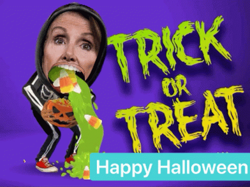 Nancy Pelosi Confused GIF - Nancy Pelosi Confused Happy Halloween GIFs