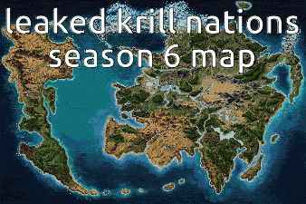 a map with the words leaked kril nations season 6 map
