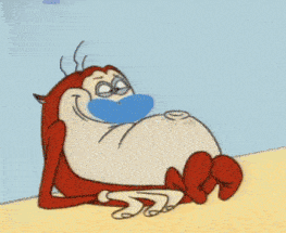 Ren And Stimpy Belly Button GIF - Ren and stimpy Stimpy Belly button ...