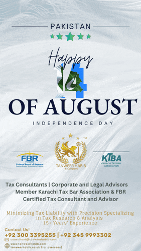 a poster for pakistan independence day which says happy of august