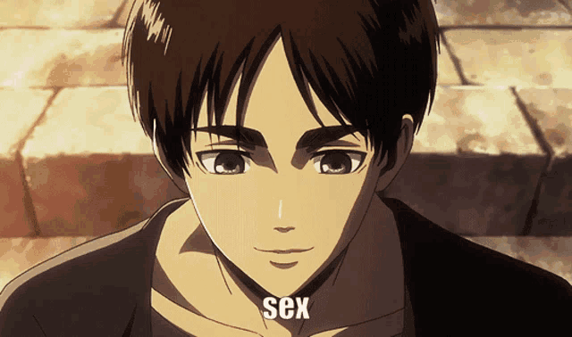 a close up of a person 's face with the word sex written on it