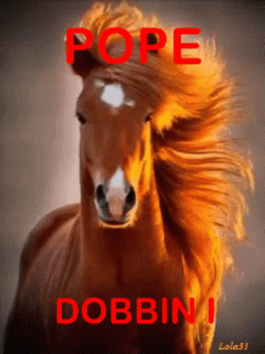 Horse Pope Dobbin GIF - Horse Pope Dobbin GIFs