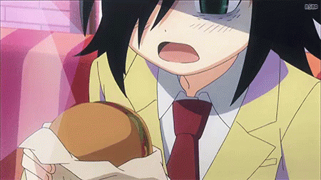 Tomoko Burger GIF - Tomoko Burger Anime GIFs