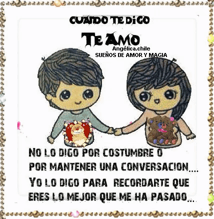 a boy and a girl are holding hands with a teddy bear in a cartoon .