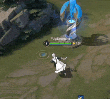 a screenshot of a video game shows a character with the number 4 on the screen
