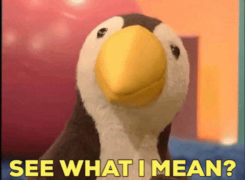 Paz The Penguin See What I Mean GIF - Paz The Penguin See What I Mean You Get What I Mean GIFs