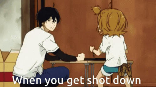 Whe You Get Shot Down Anime GIF - Whe You Get Shot Down Anime Funny GIFs