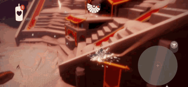a screenshot of a video game with the number 380 on the bottom