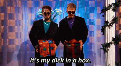 It'S My Dick In A Box GIF - Snl Andy Samberg Justin Timberlake GIFs