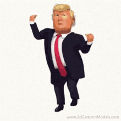 Trump Dance Cartoon GIF - Trump Dance Cartoon GIFs