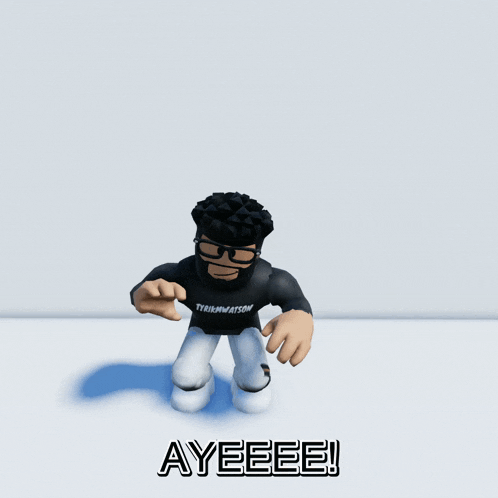 a roblox character wearing a tshirt that says tyler watson