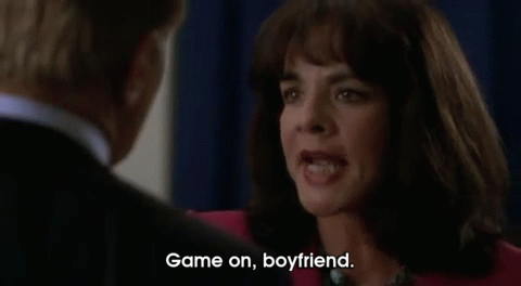 Game On GIF - The West Wing Bartlet Abby GIFs