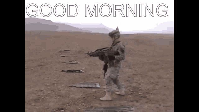 Good Morning Gun GIF - Good Morning Gun Weapon GIFs