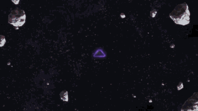 a cartoon drawing of a flying object with a purple object in the middle of it