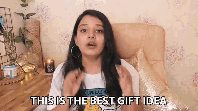 This Is The Best Gift Idea Ayushi Singh GIF - This Is The Best Gift Idea Ayushi Singh Creations To Inspire GIFs