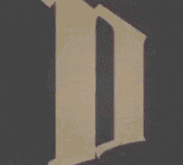 a black and white drawing of a person with a letter l on it .