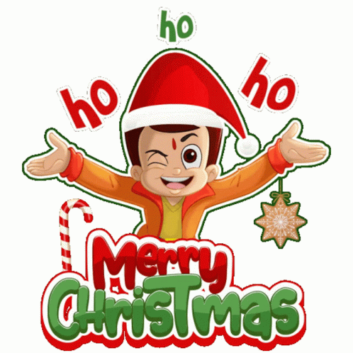 Ho Ho Ho Merry Christmas Chhota Bheem GIF - Ho Ho Ho Merry Christmas Chhota Bheem Christmas Ki Shubhkamnaye GIFs