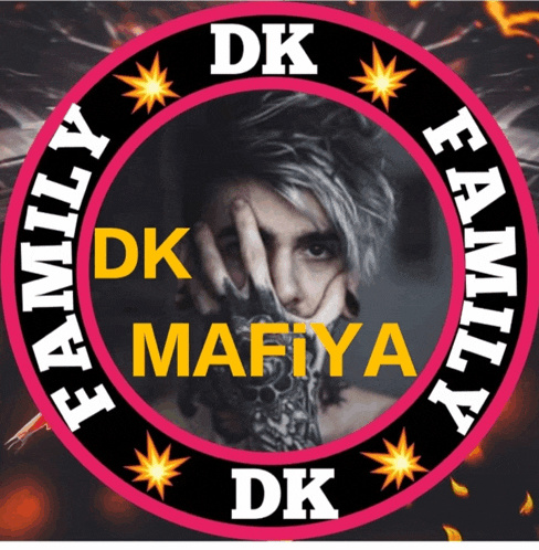 a picture of a man in a circle with the words family dk mafia dk