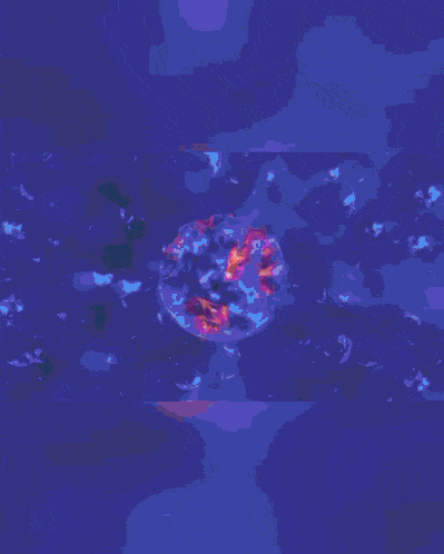 an image of a planet with the words " anv " in white letters