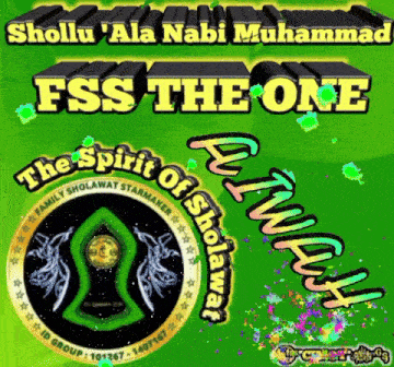a green background with the words fss the one written on it