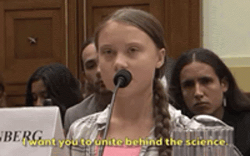 On Point Greta Thunberg GIF - On Point Greta Thunberg I Want You To Unite Behind The Science GIFs