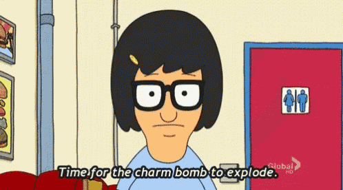 bob 's burgers bob says " time for the charm bomb to explode "