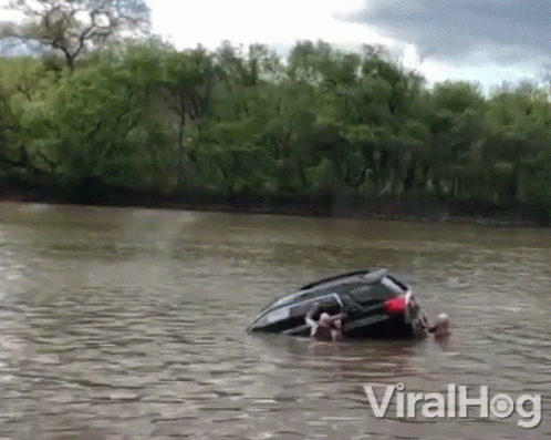 Sinking Flood GIF - Sinking Flood Car Trouble GIFs