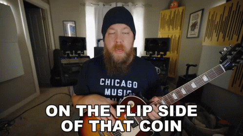 On The Flip Side Of That Coin Ryan Bruce GIF - On The Flip Side Of That Coin Ryan Bruce Riffs Beards And Gear GIFs