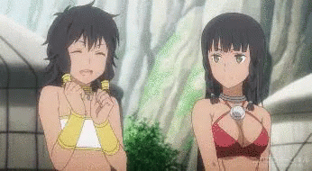 ダンまち Is It Wrong To Try To Pick Up Girls In A Dungeon? ダンまち外伝 GIF - Danmachi Anime Bikini GIFs